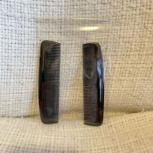 Vintage Fuller Flexible Pocket Comb Purse Black Set of 2 Made in the USA‎ New